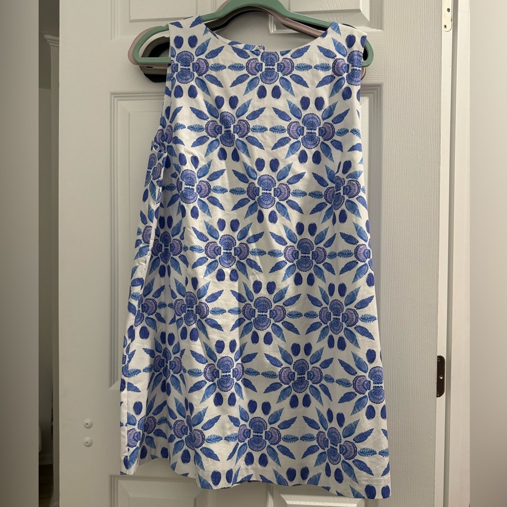 Hill House Blue and White Floral Mini Dress